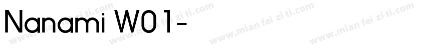 Nanami W01字体转换